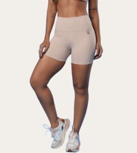 Seamless High-Waist  Sculpt Shorts- Nude Beige